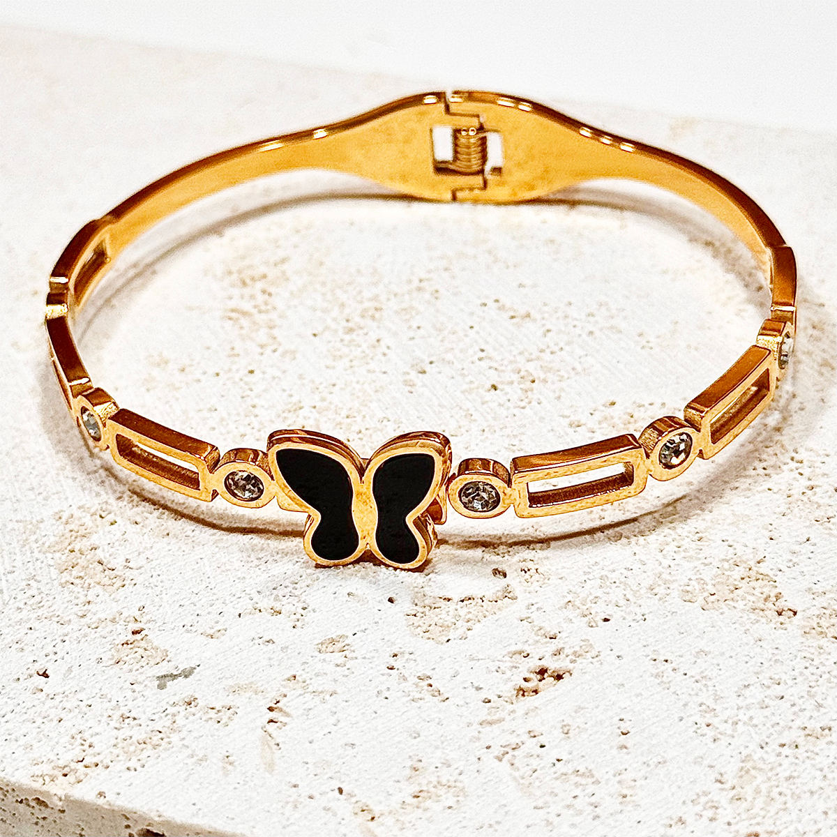 Lxalry Gold Electroplated Pure Iron Cuff Bracelet, Handmade Minimalist Jewelry for Women, Luxury Everyday & Formal Wear Essential with Secure Comfort Fit - Image 6